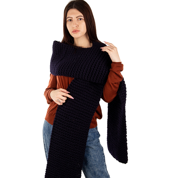 WOOL AND THE GANG MIDNIGHT BLUE SCARF | WOMENS - Picture 1 of 3